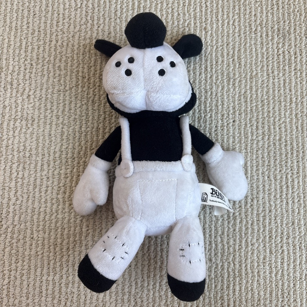 Bendy And The Ink Machine Boris The Wolf 10" Plush Toy Black White Phatmojo 2018